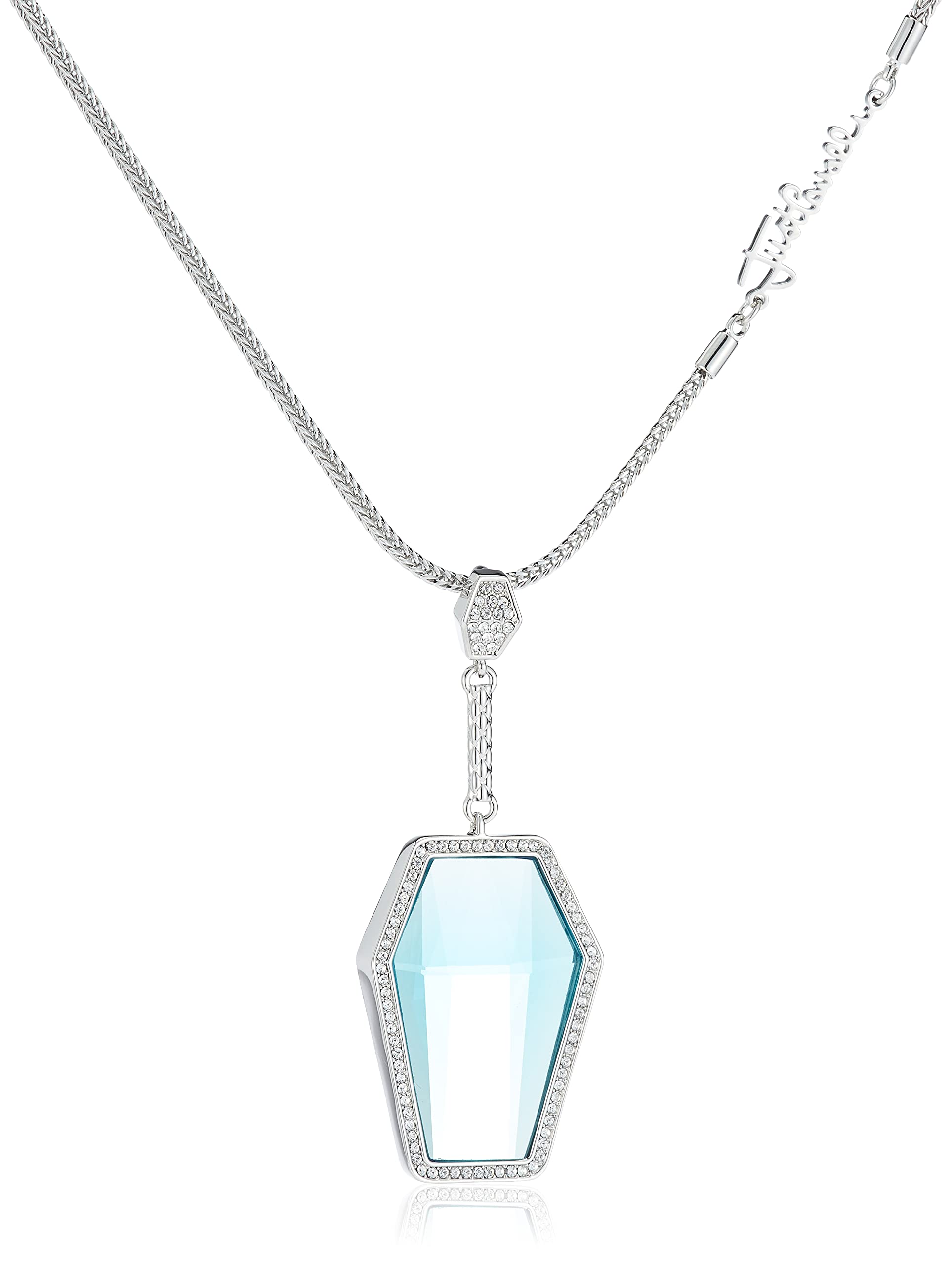 Just Cavalli Jcnl01033100 Ladies Silver Tone Necklace, Large