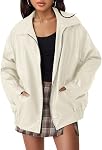 AUTOMET Womens Oversized Leather Jackets Faux Suede Fall Fashion Motorcycle Coats Winter Outfits Clothes 2024