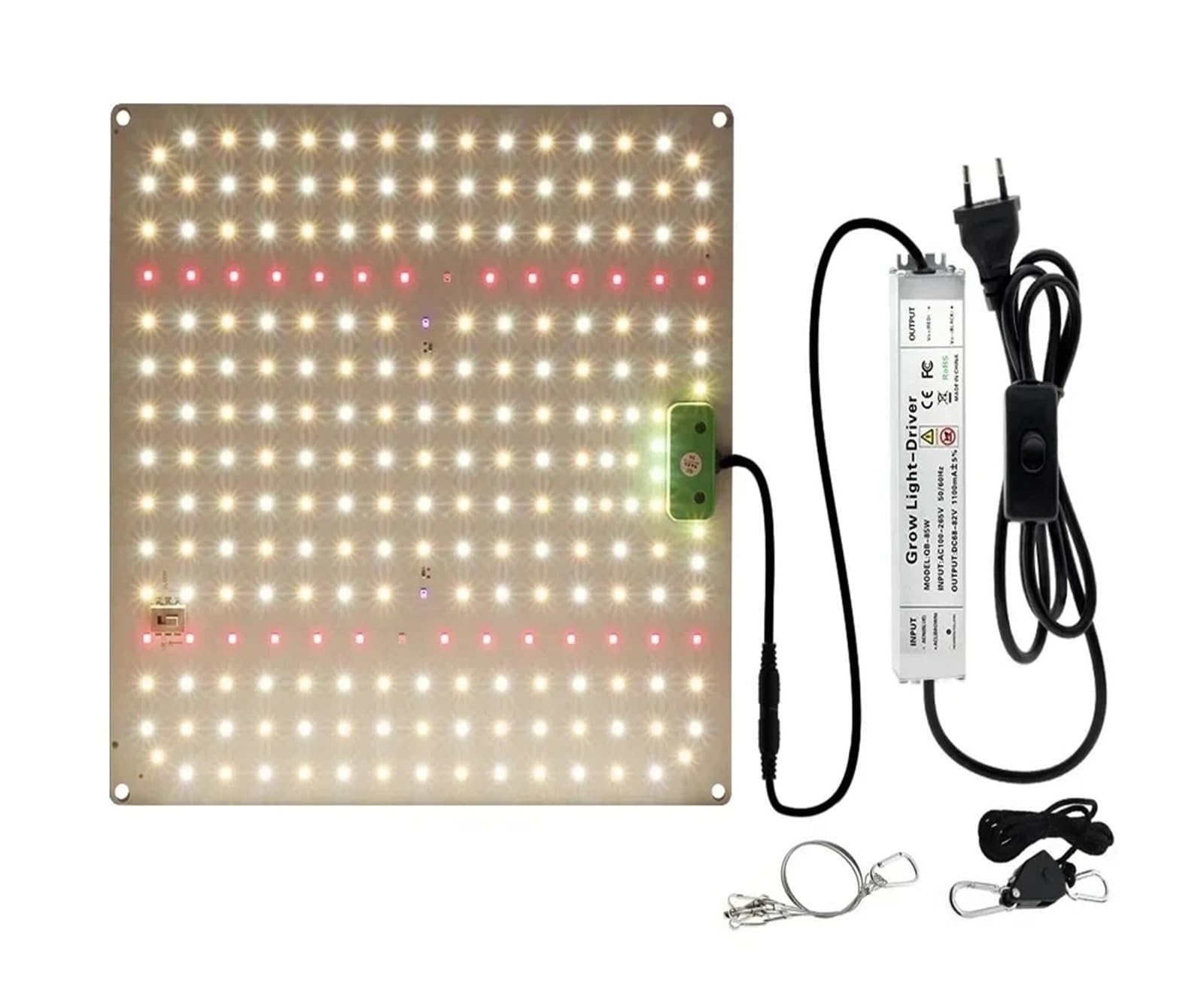 światło roślinne, 65/85/120W Ultra-cienkie pełnozakresowe diody LED Al Grow Lights Możliwość przyciemniania Lampy rosnące do oświetlenia wzrostu roślin szklarniowych(85W)
