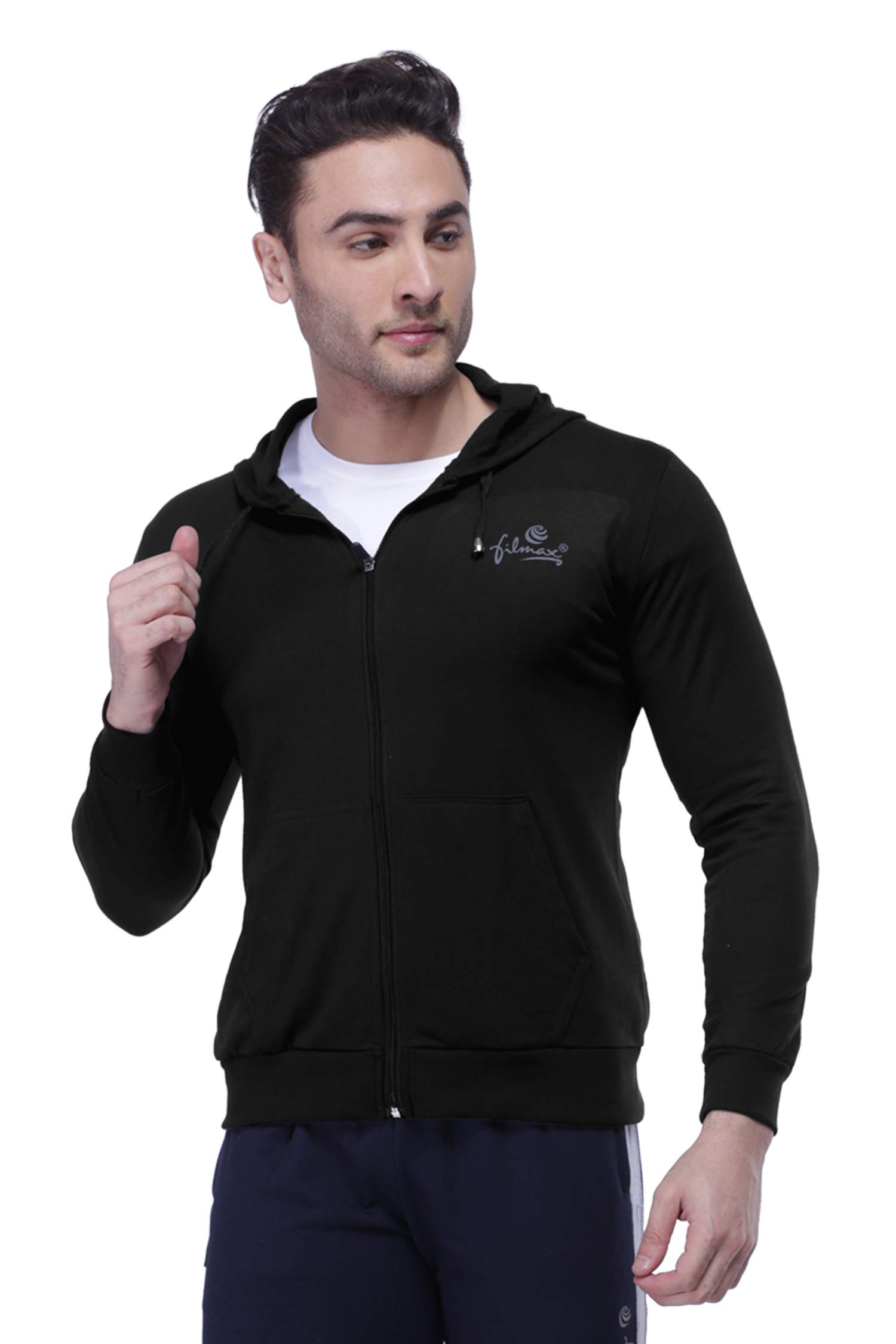 filmax Originals 100% Cotton CozyKnit Essentials Full-Zip Long Sleeve Hoodie Jacket-picture-50