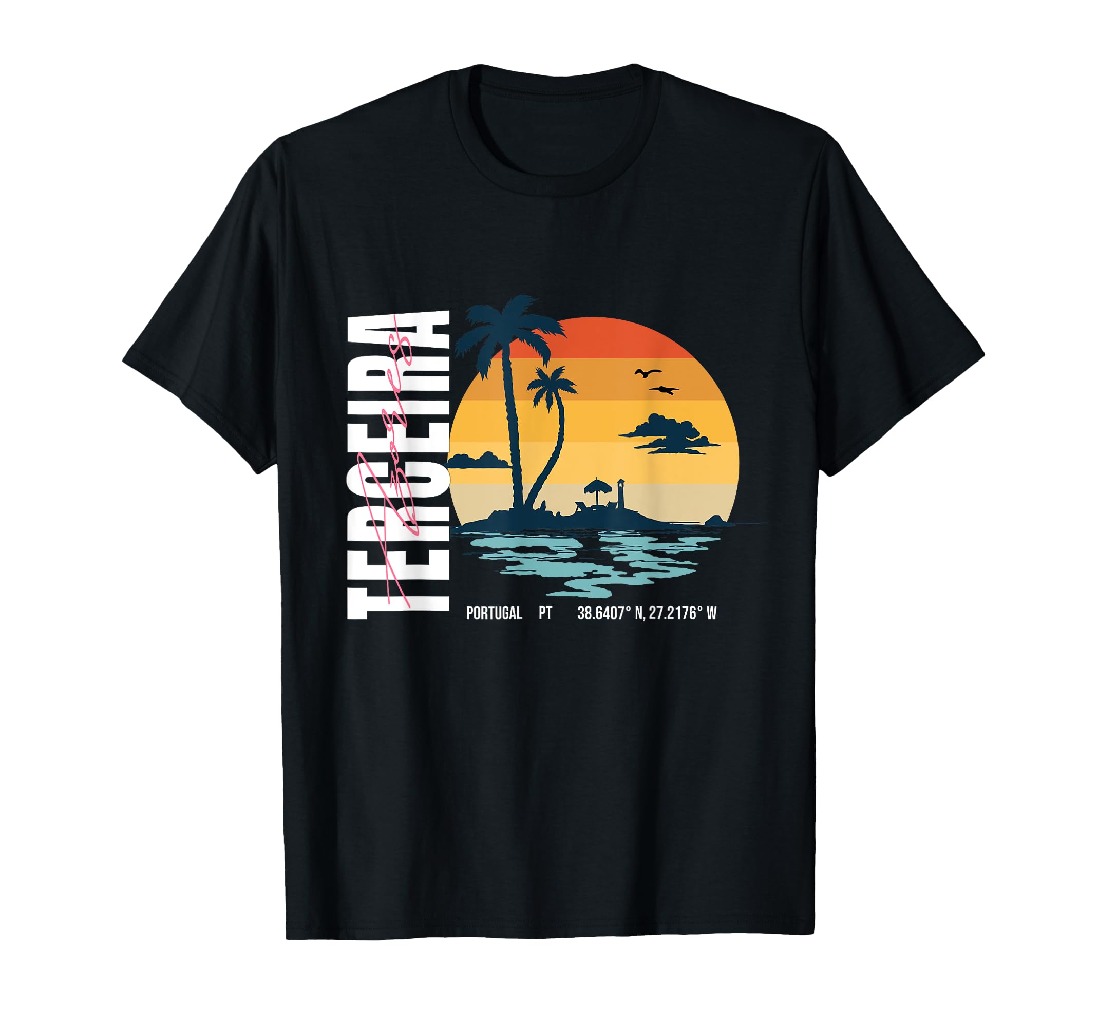 Terceira Azores Portugal island Latitude Men Women T-Shirt