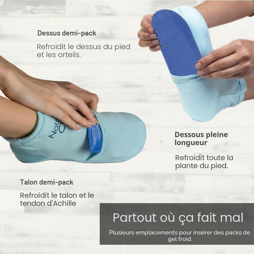 NatraCure Chaussettes De Thérapie Froide (Petit/Moyen) (A705-CAT)