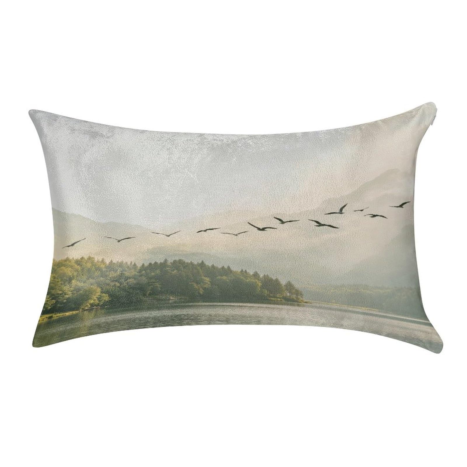 Fekiloot Style Fog Landscape Pillow Covers Home Decor Pillow Cases