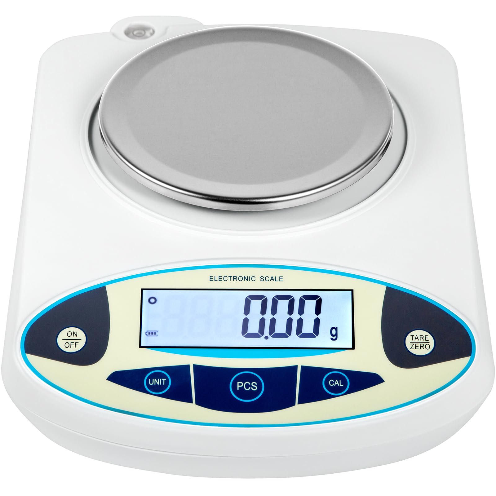 VEVOR Präzisionswaage 3000g 0.01g Digitale Labor-Analysewaage Feinwaage Milligramm Waage weiß