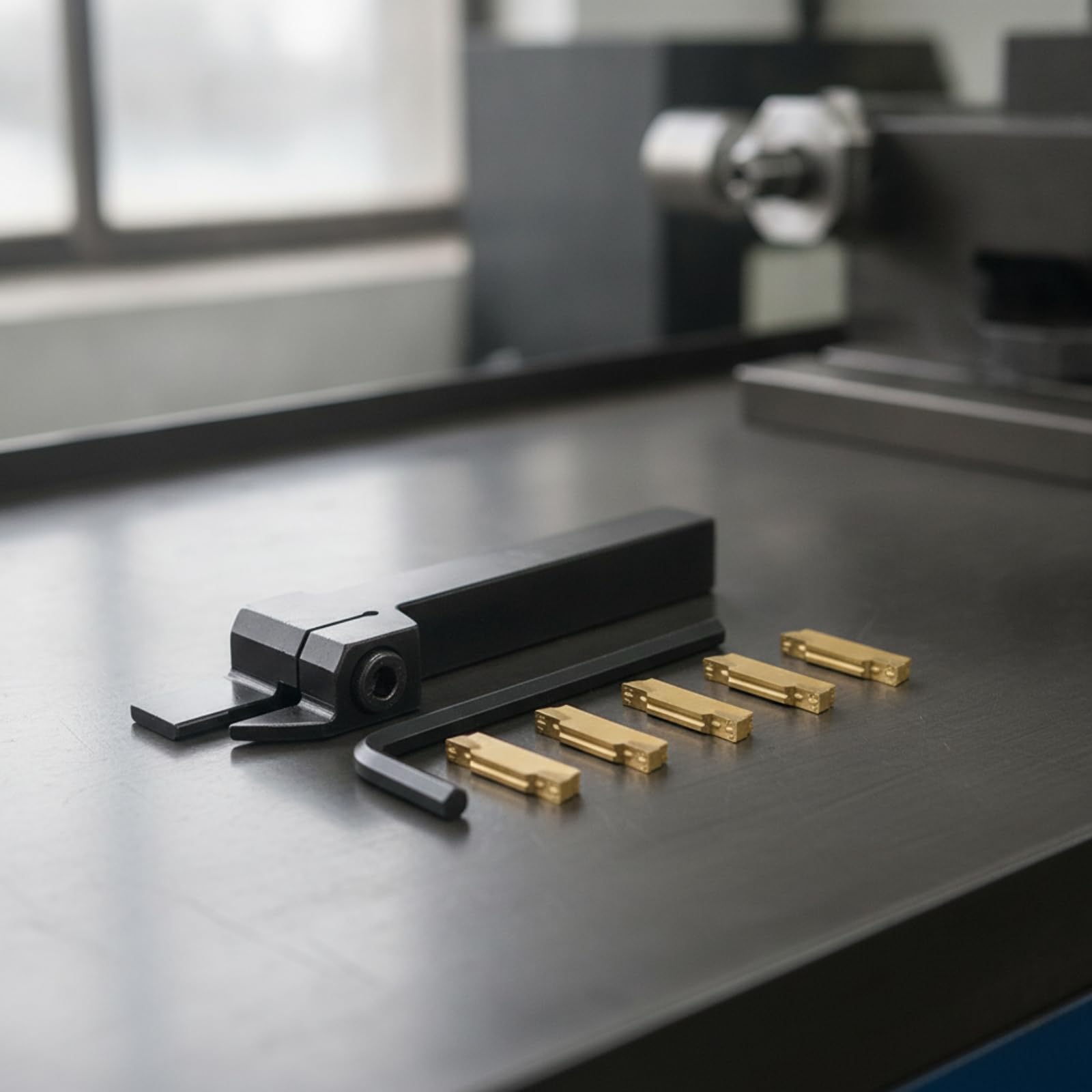 herramientas Torneado CNC | Compacto, herramientas MGEHR1212-3 con Insertos, Eficiente, Torneros, Maquinistas