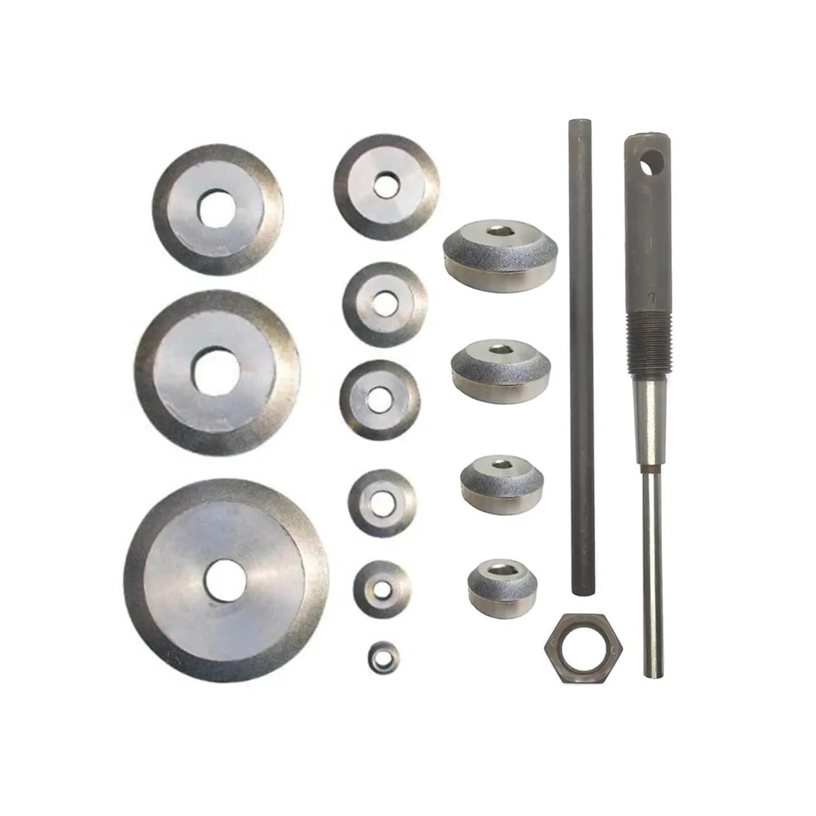 Ventilsitz-Schleifer-Set mit 22-38mm Fräser und Schleifscheiben für Motor | Motorrad- und Autoreparatur, einschließlich Griffe, Schneidwerkzeuge und Schleifscheiben für die Wartung von Motorzylinderk