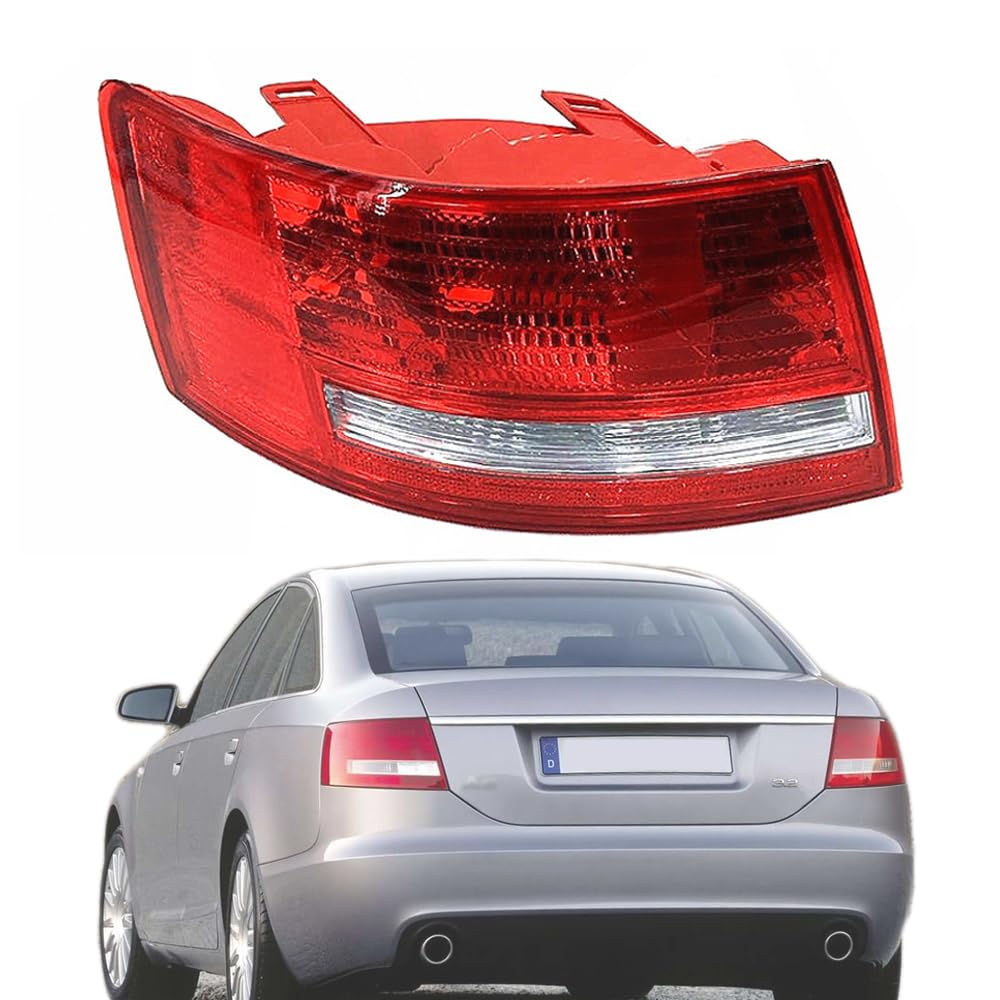 Tylne światło dla A6 S6 Quattro 2005 2006 2007 2008, wymiana świateł hamulcowych lampa samochodowa lewa prawa strona kierowcy pasażera, czerwony - lewy