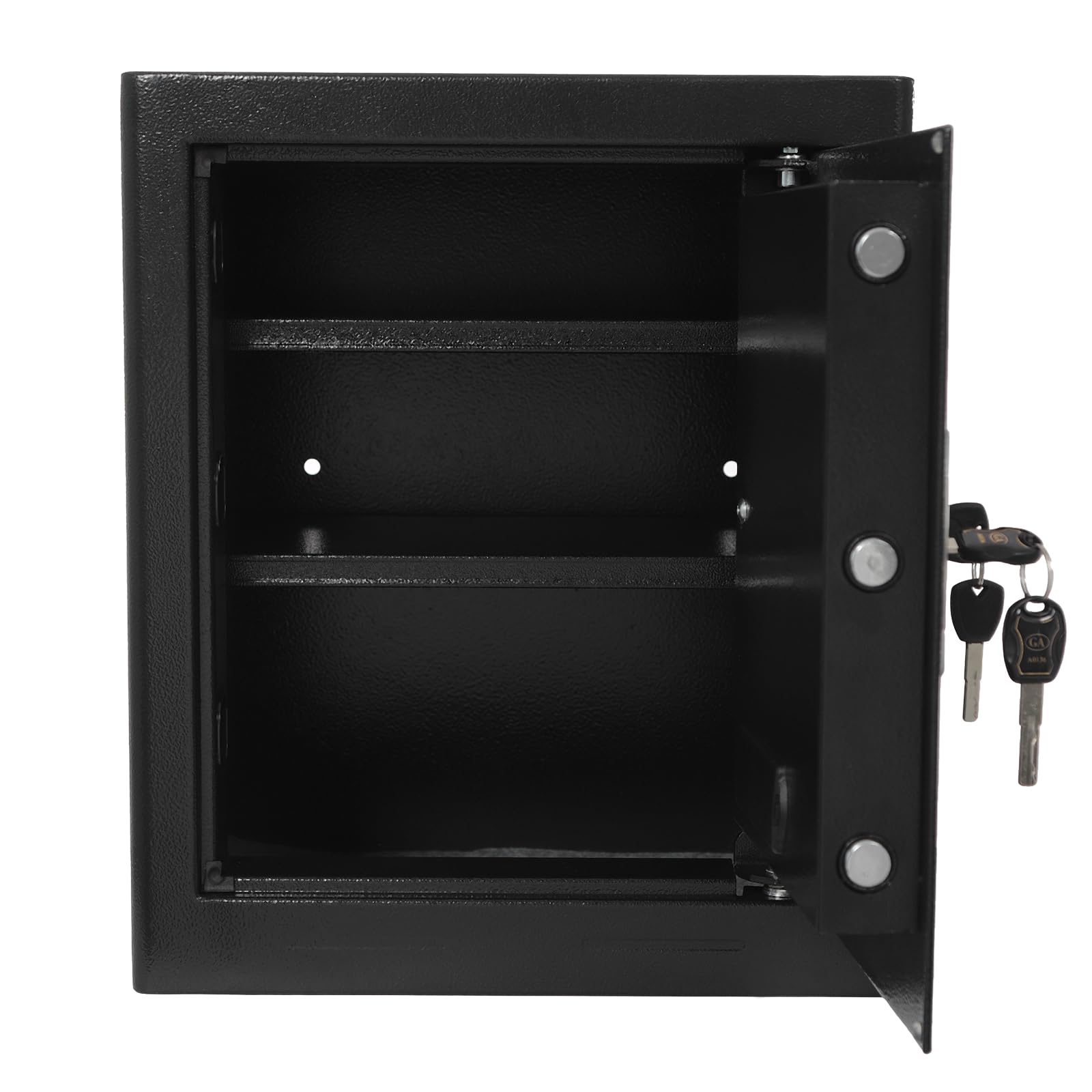 Elektronischer Tresor | 38 * 31 * 45cm | 43L Q195 Kohlenstoffstahl Doppelschloss Elektronischer Safe | Digitaler Safe Tresor mit 4 Schlüssel | für Schmuck Bargeld Dokumente