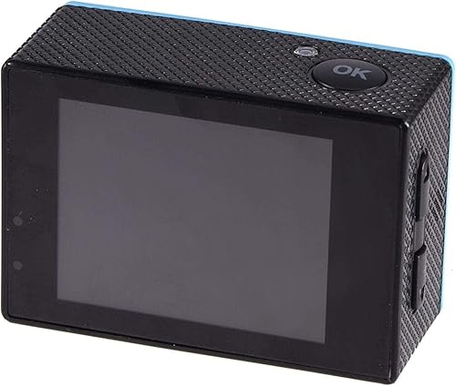 Miniatura 7 de Cámara de acción deportiva, videocámara subacuática de 30M, videocámara de ángulo de 90 grados con kit de accesorios de montaje (azul)