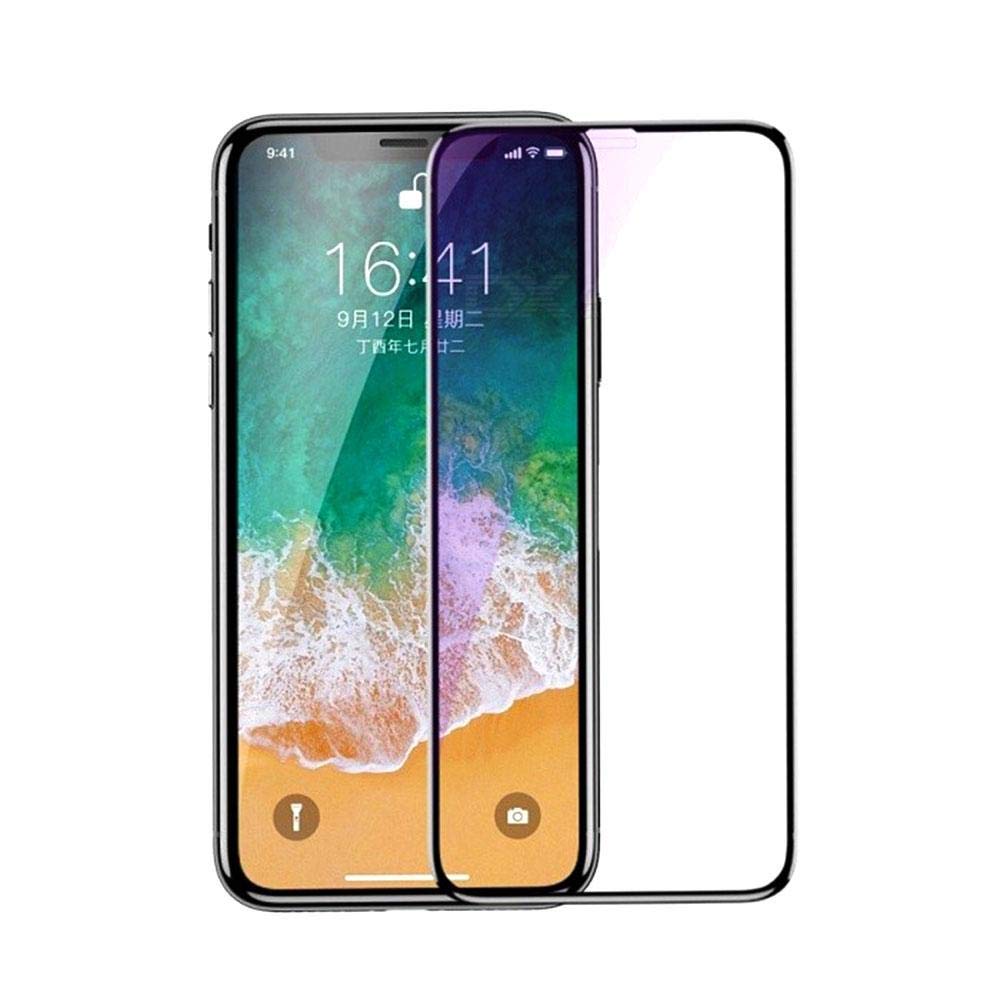 Blueo Tempered Glass for iPhone X (Black)