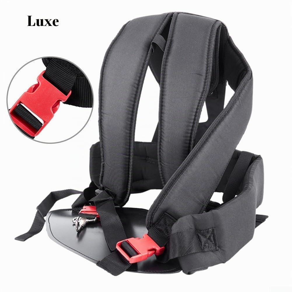 Harnais double épaule pour tondeuse à gazon, accessoires de coupe d'herbe, harnais à double bandoulière, pour débroussailleuse, débroussailleuse, débroussailleuse, tondeuse de jardin