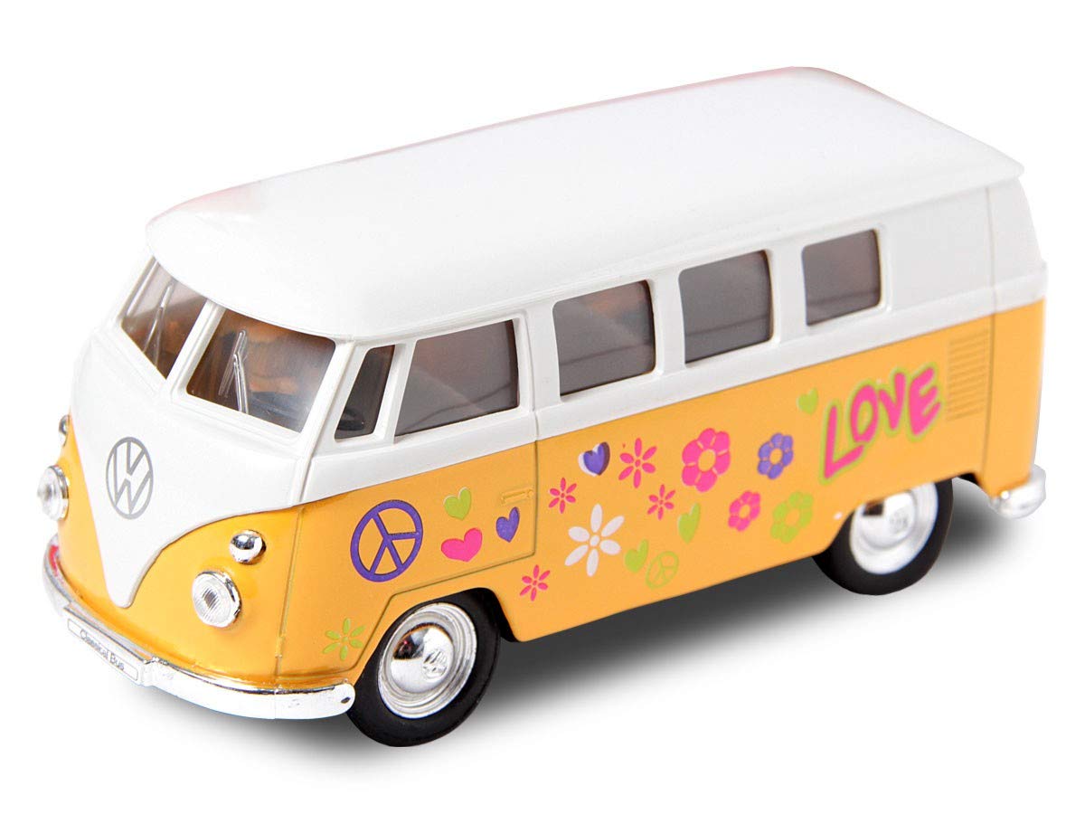 Alsino VW Volkswagen Bulli hippi Flower Power Bus 12 cm model