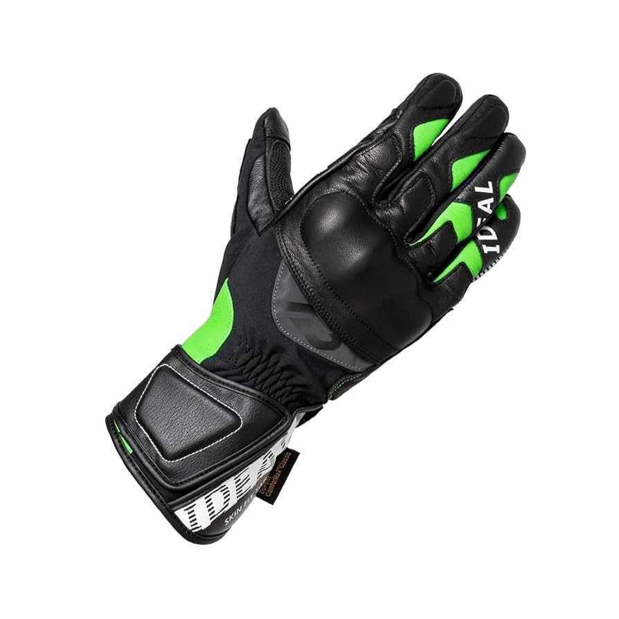 ダイネーゼ バイクグローブ ネオングリーン×ブラック 8/S ダイネーゼ バイクグローブ ネオングリーン×ブラック 8/S ロング