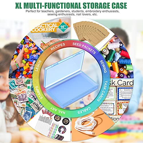 Large Photo Storage Boxes 4\" x 6\", DOHIMGIO 18 Inner Photo Cases Photo Organizer Container Craft Keeper, Picture Storage Box with Handle for Photo Stickers Stamps Garden Seeds