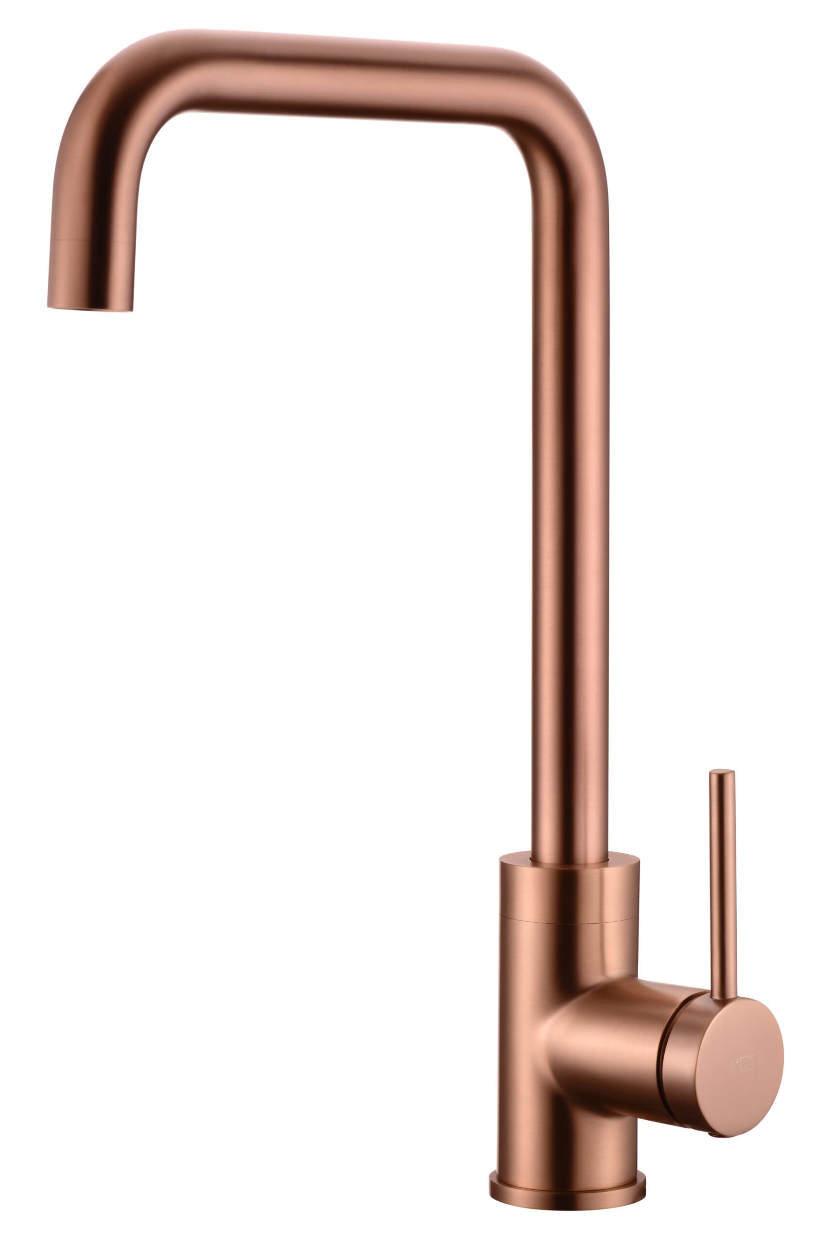 MICE - Grifo de cocina, Monomando para fregadero con cartucho cerámico de Ø 35 mm - Griferia elegante de cocina - Serie LOIRA Oro Rosa Cepillado - GCR004/ORC Imex