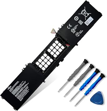 RC30-0287 15.4V 70.5Wh/4583mAh Laptop Battery Compatible with Razer Blade Pro 17 2019 RZ09-0287 RZ09-02876E92-R3U1 RTX 2060 2080 Max-Q Series Notebook 4ICP4/62/115