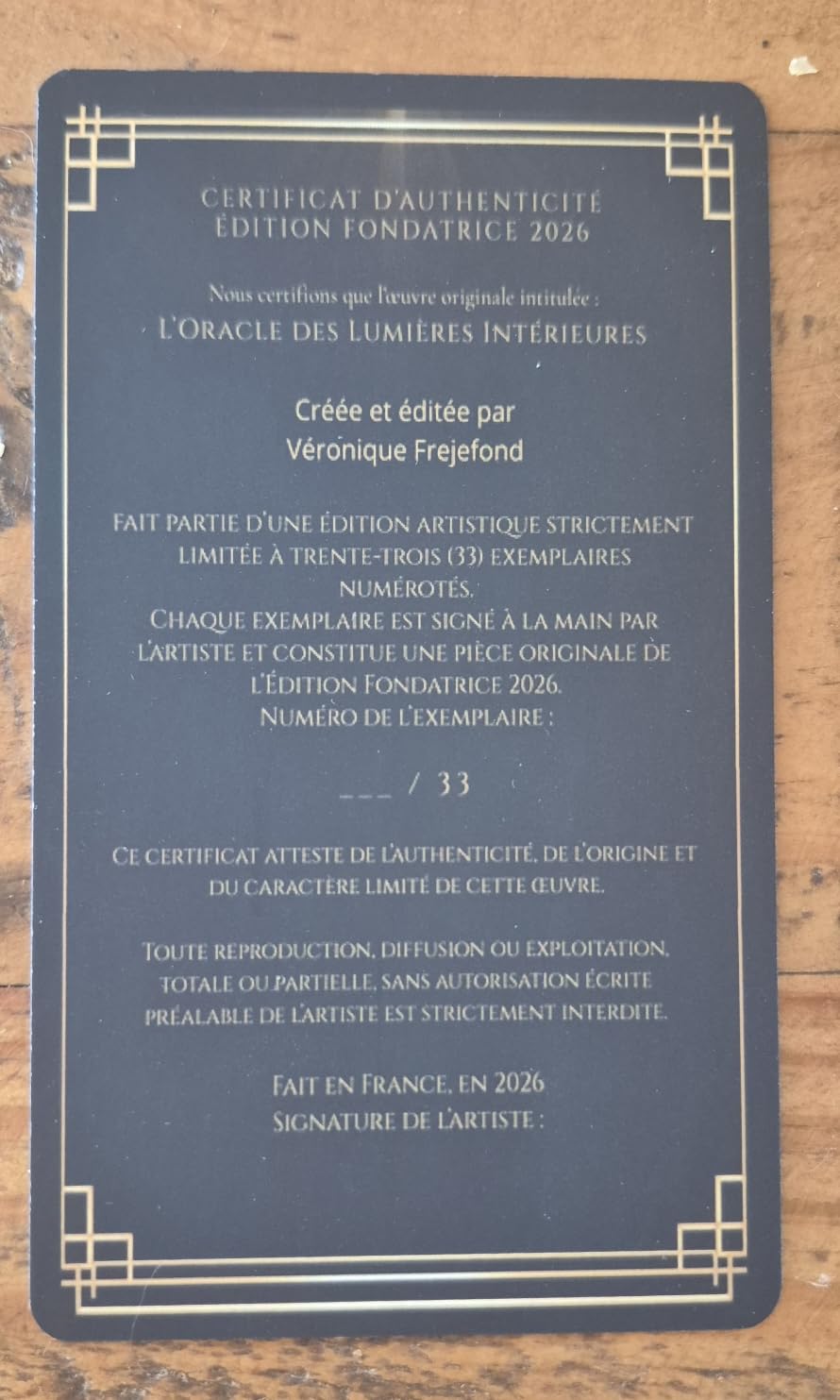 L'Oracle des Lumières Intérieures Édition Fondatrice