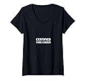 Womens Certified Vibe Coder - Generative AI Creative Programming V-Neck T-Shirt