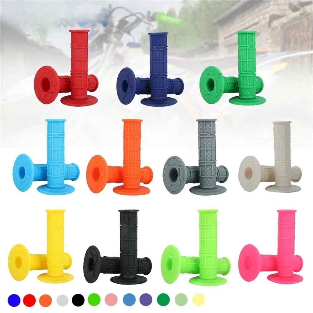 22 mm 24 Motorradgriffe, Dirtbike-Griffe, 7/8" Gummi-Biker-Scooter-Lenkergriffe