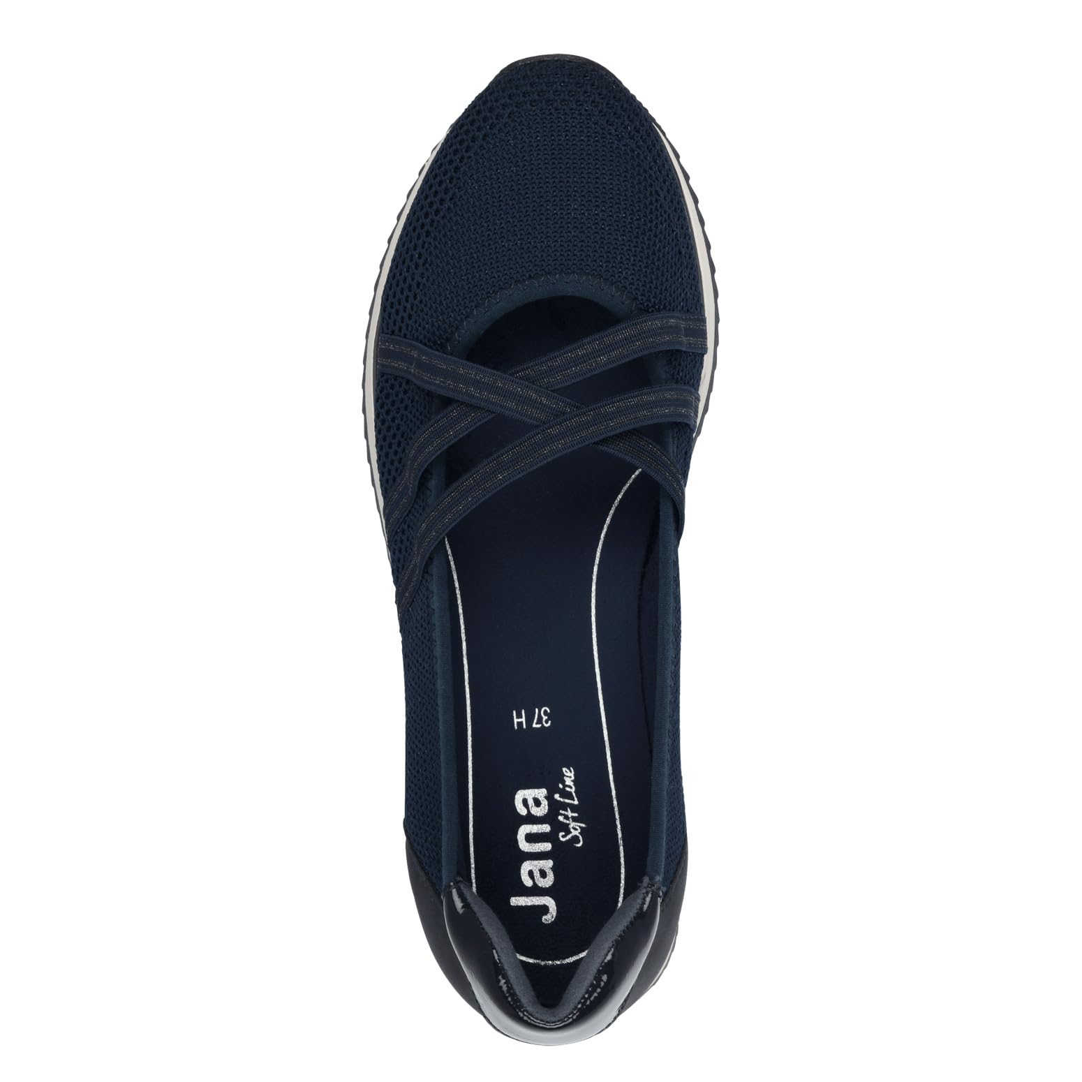 Jana Damen Ballerinas mit Riemen Vegan