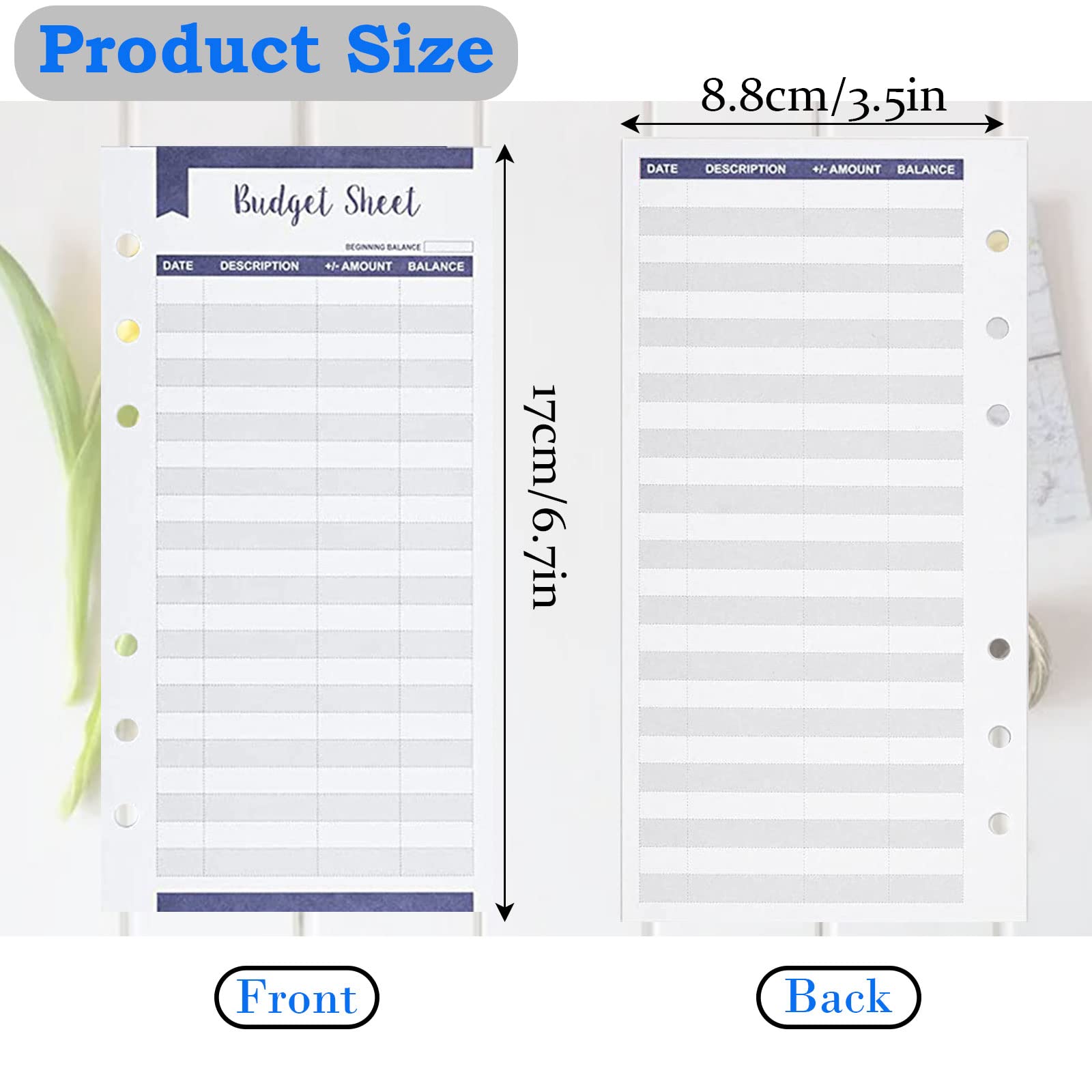 Carte Per Budget Planner A6 | 36 Schede Per Gestire Spese E Entrate | Layout Verticale - Foto 8