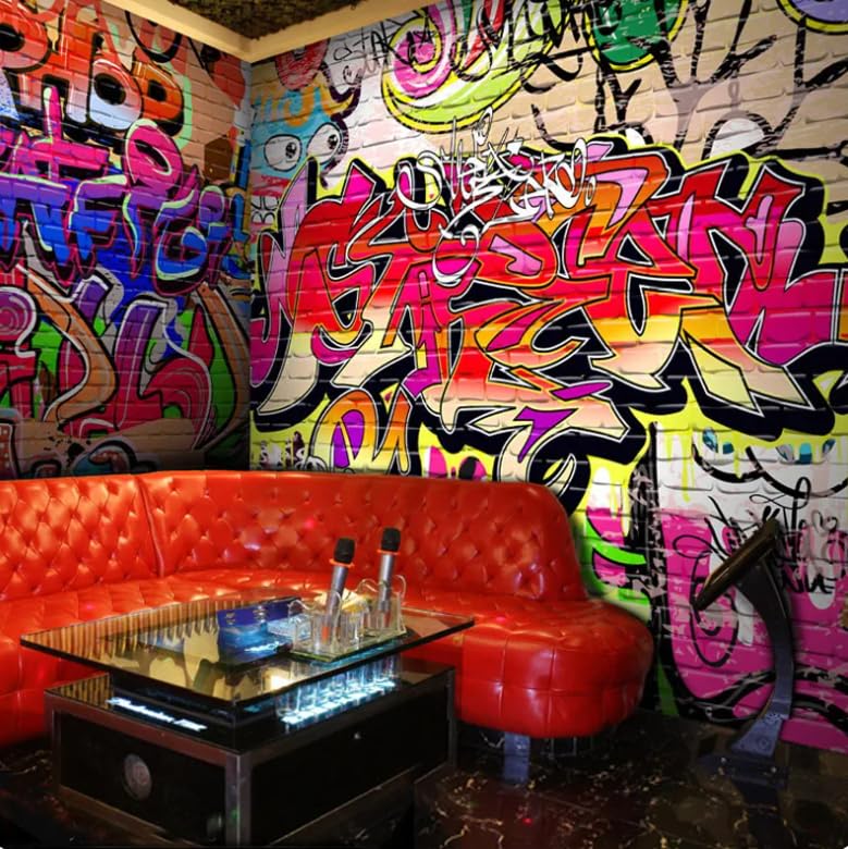 Papier peint mural pour bar KTV grand format XXL graffiti - 2