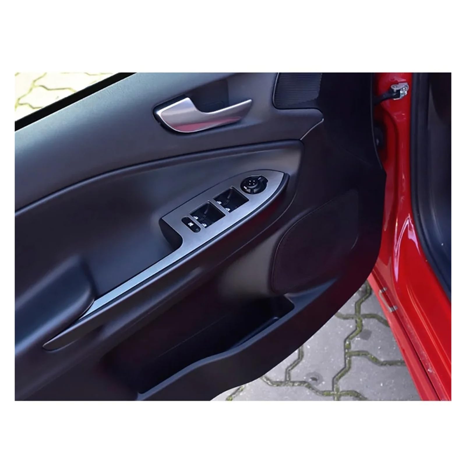 Interno Auto Maniglia Per Alfa Per Romeo Per Giulietta 2012-2018 4 Pezzi Maniglia Interna Portiera Auto Portiere Automatiche Pomello Interno Auto Maniglia Interna(Matte Silver)