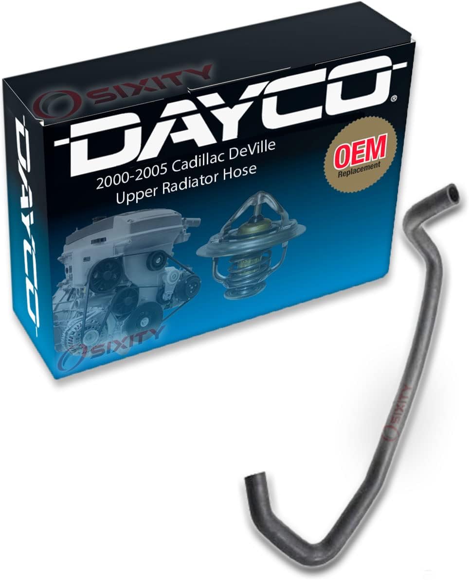 Dayco Upper Radiator Coolant Hose compatible with Cadillac DeVille 2000-2005