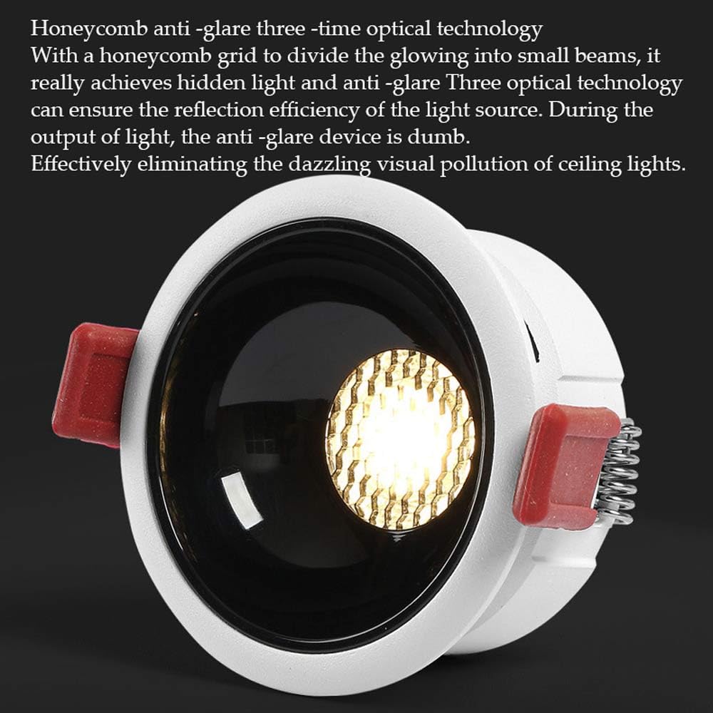 Kit di Illuminazione A Incasso LED in Alluminio Bianco Confezione da 9 Pezzi Faretti A Incasso LED Luci LED da Incasso A Soffitto per La Casa