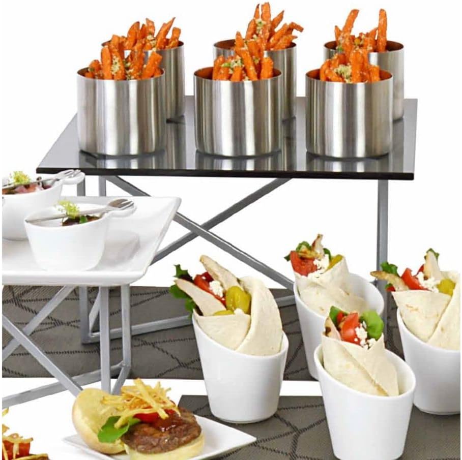 FOH BHO057SMG20 Smoke Glass 14" x 14" Buffet Board - 2 / CS