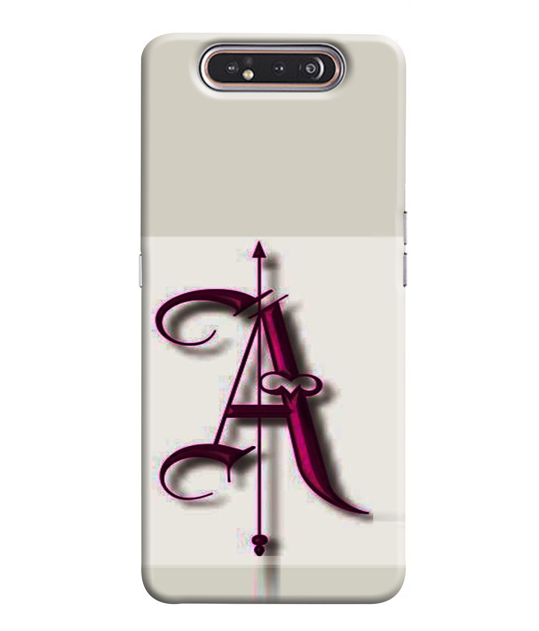 Outwork Printed Designer Mobile Hard Back Cover for Samsung Galaxy A80| A Letter| (B0B4VHDDNT) Amazon Price History, Amazon Price Tracker