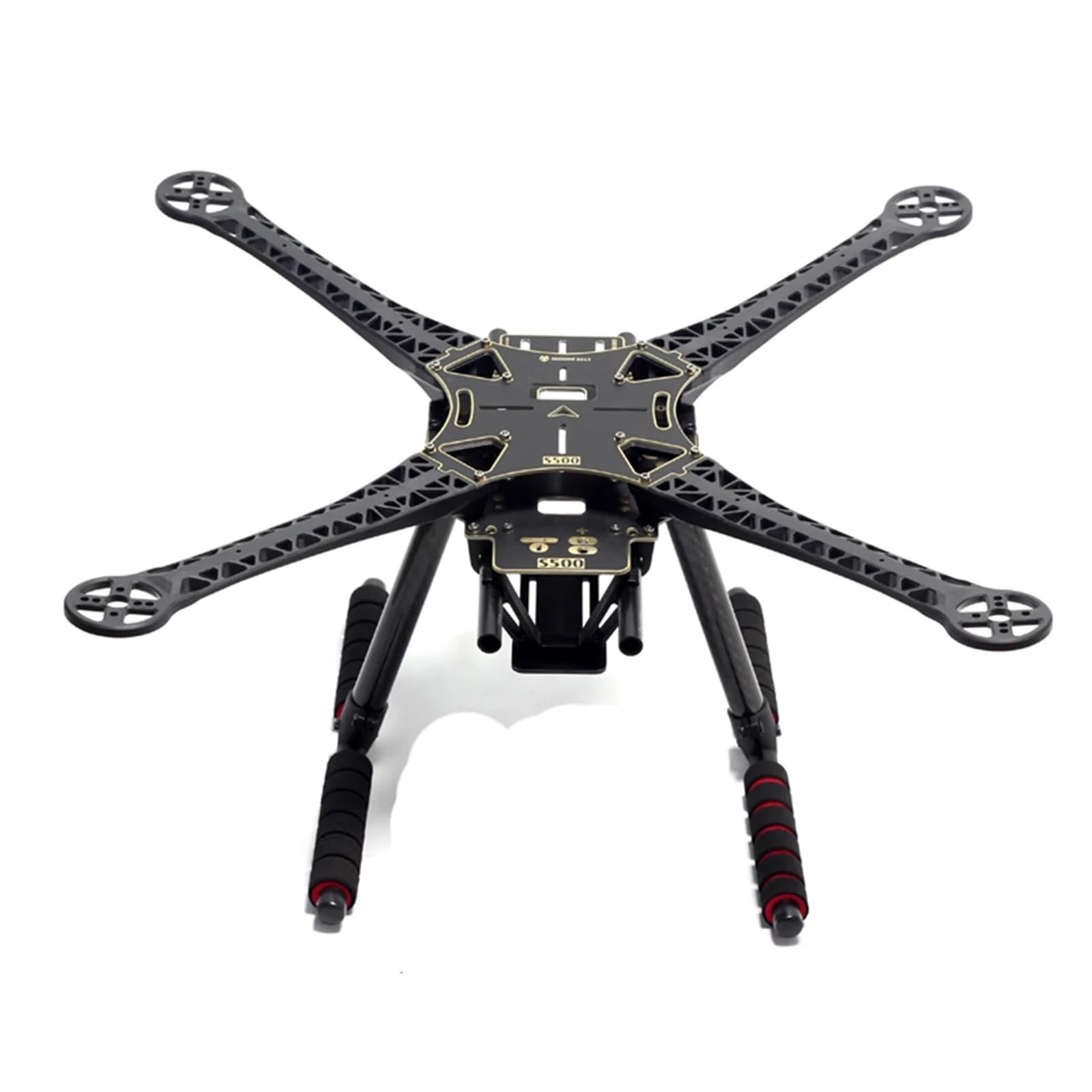 500mm S500 SK500 Quadcopter Multicopter Rahmen Kit PCB Version mit Carbon Faser Fahrwerk kompatibel mit FPV Quad Gopro Gimbal Upgrade (Color : All black arms)