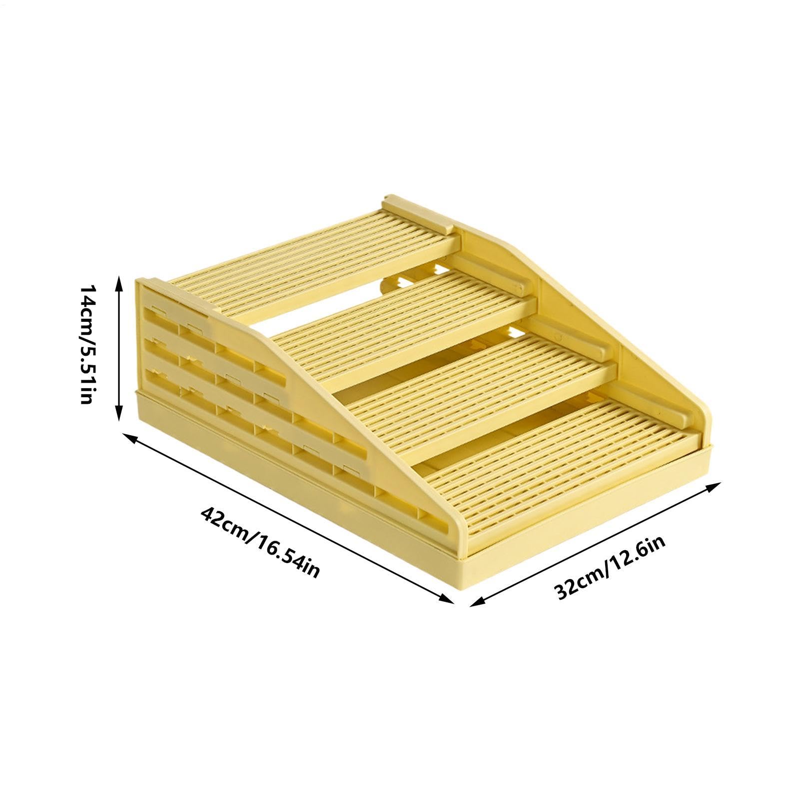 Cat Litter Mat de Rejilla Ancha Antideslizante y Ajustable Desprendible | Accesorios con Escalones para Arenero para Interior, Salón, Dormitorio, Baño, Balc