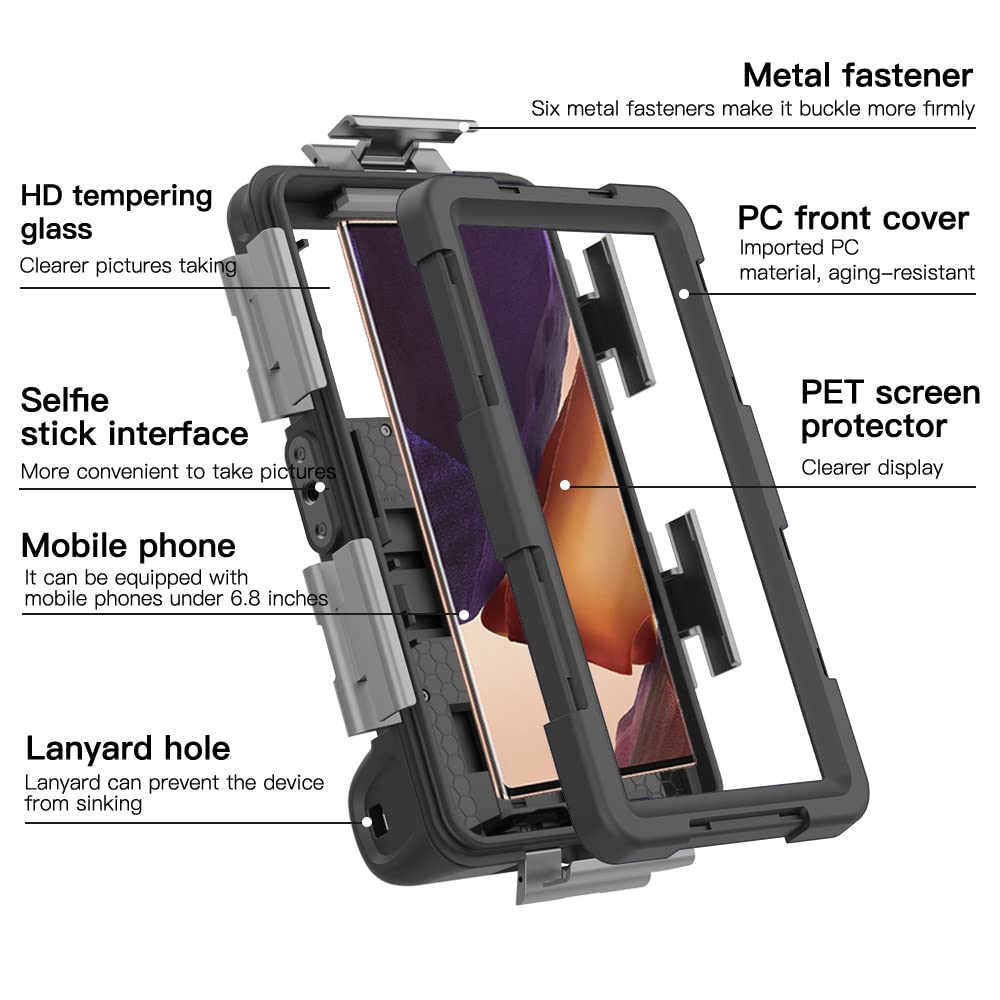 Wodoodporne etui na telefon iPhone i Samsung Galaxy serii Professional [15 m, zielone)