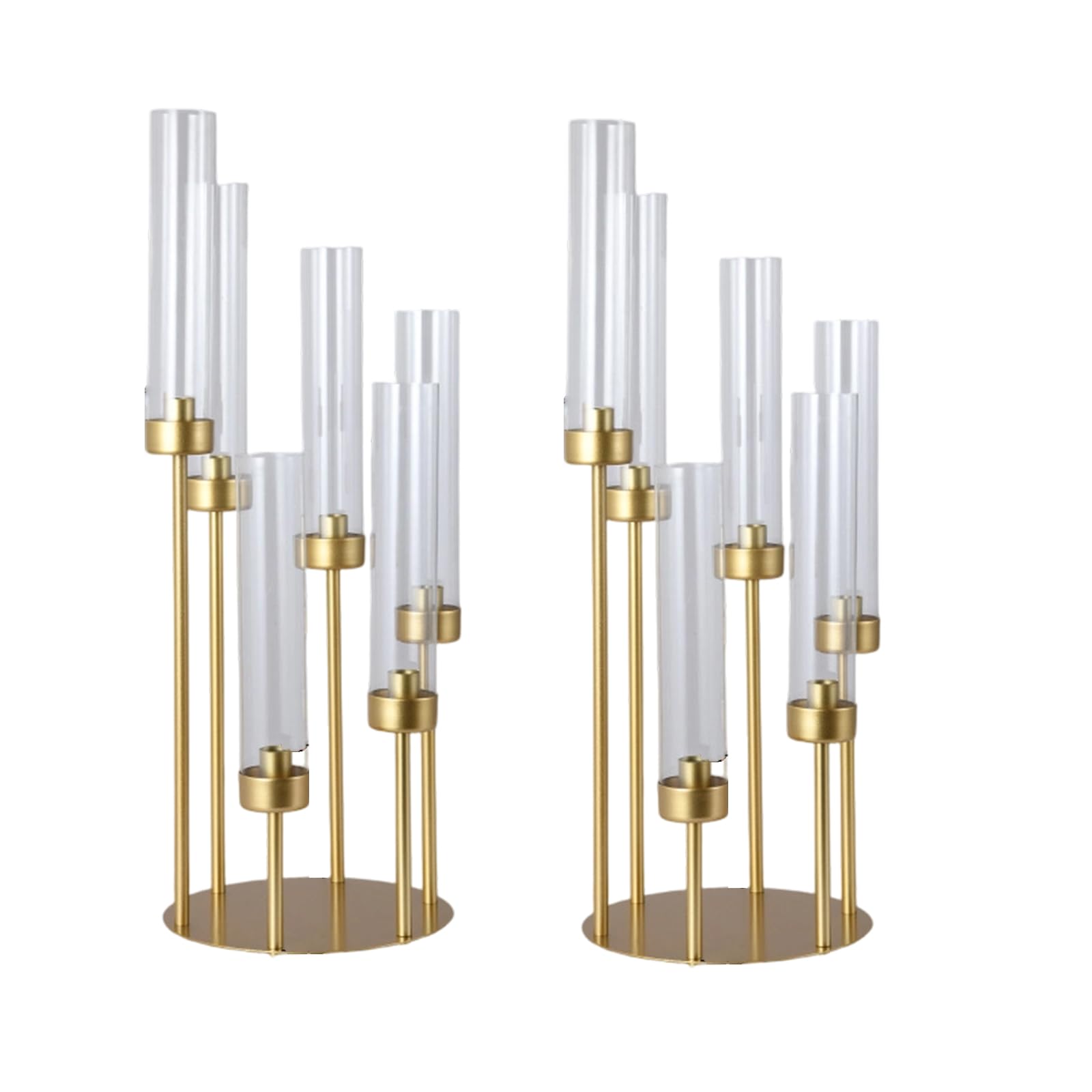 TQUXNGA Of 2 Secure Wide Bottom Acrylic and Iron Stands with Enhanced Stability for Garden Parties or Terrace Gatherings Safe