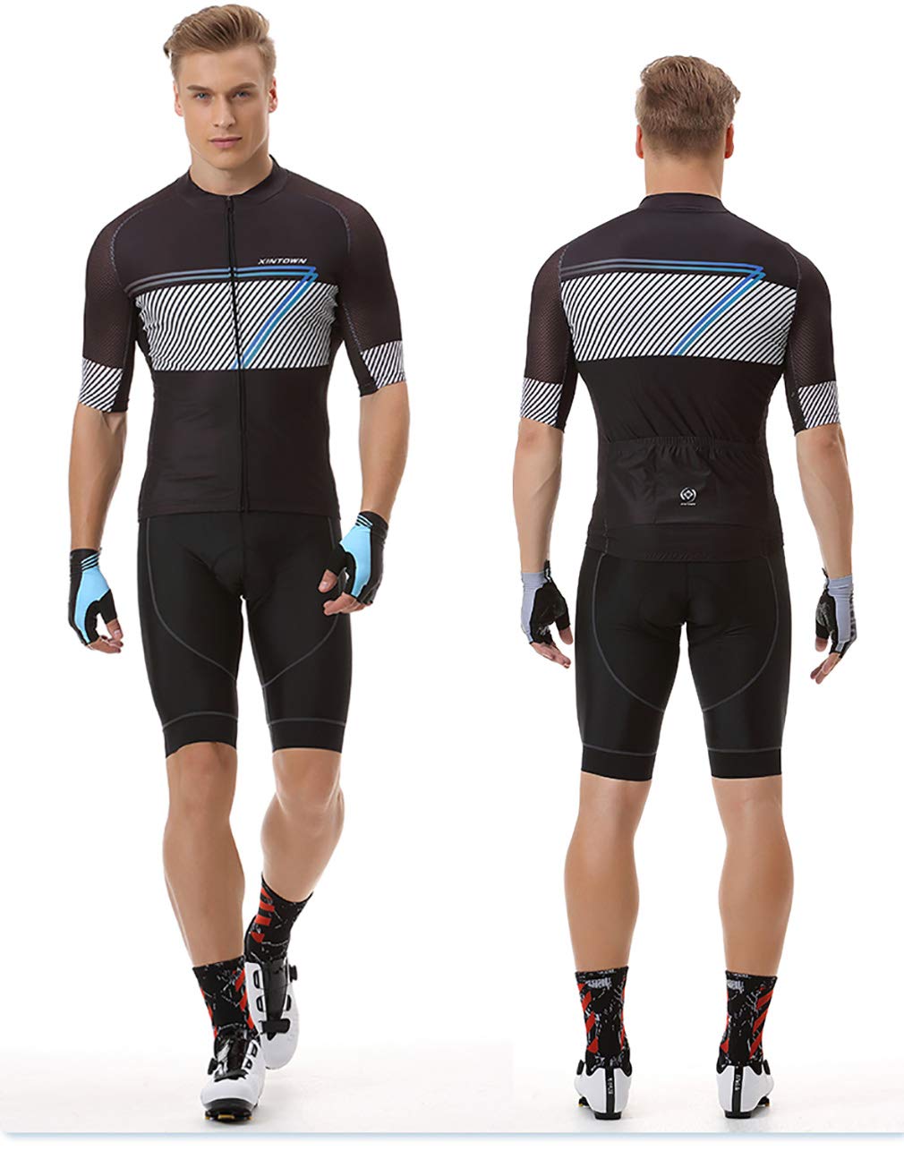 Set Ciclismo Uomo Estivo | Pantaloncini Imbottiti 9D Gel | Traspirante E Asciugatura Rapida - Foto 6