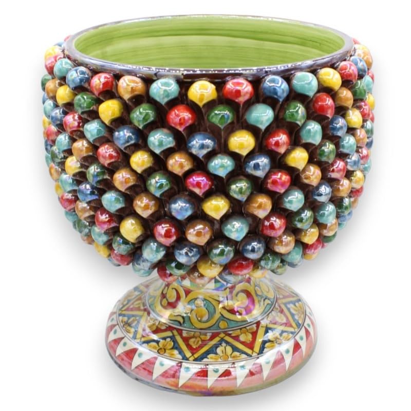 Vase Caltagirone Demi Pigna SICILIA BEDDA pour un supplément d'âme