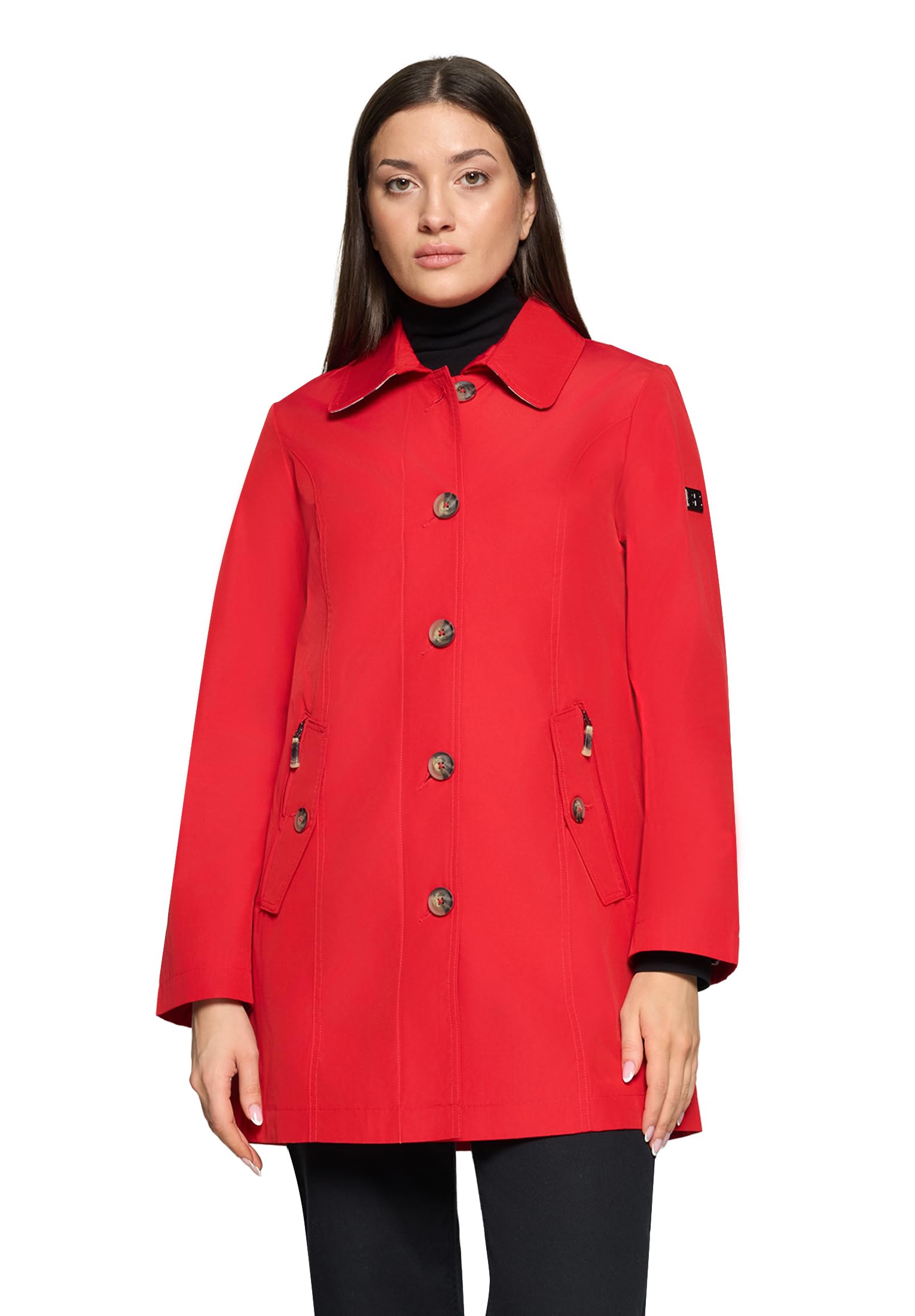 Betty Barclay Sommerjacke Damen mit Kapuze Mars Red 42