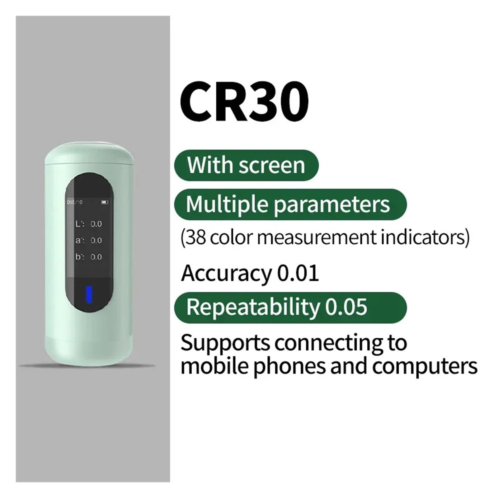 Colorimetro Tester for rivestimento di tessuti verniciati ad alta precisione Colorimetro Spettrofotometro Colorimetro Multifunzionale(CR30)