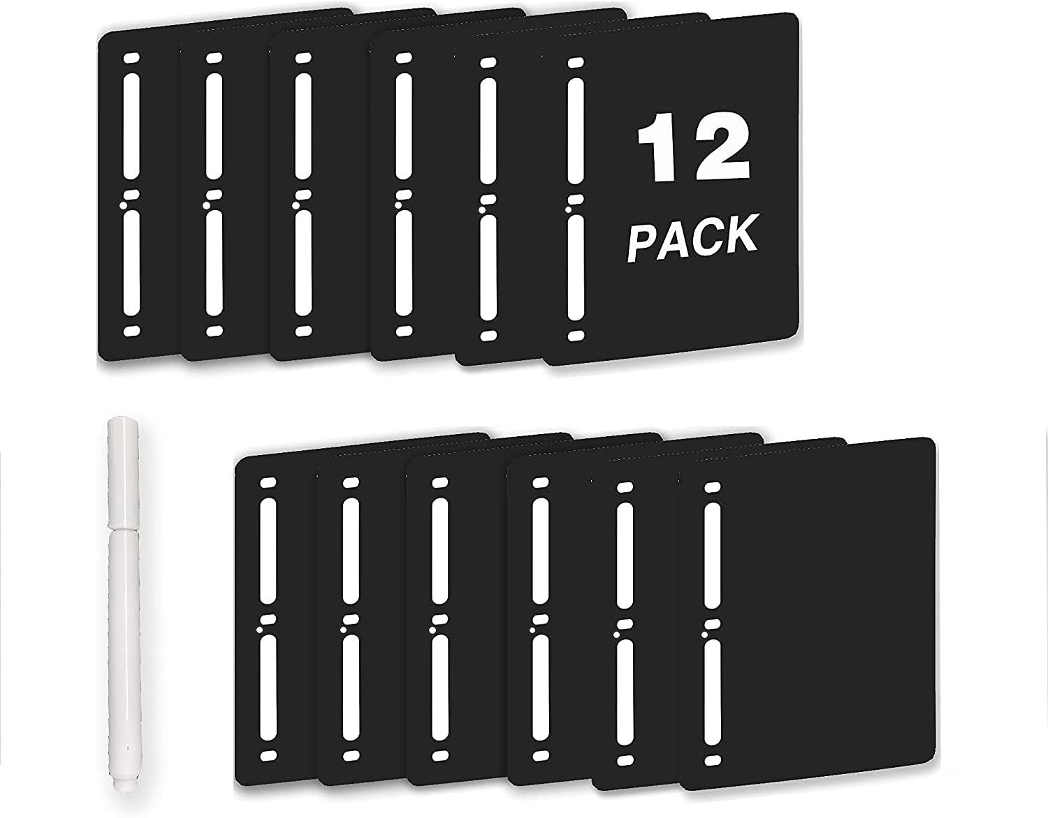 Buy Black Binder Sheet Lifters 12 Pack Binder Separators 8.5 X 11 Inch
