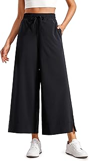 Lightweight Wide Leg Cropped Pants for Women 25
