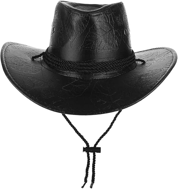 GEMVIE Classic Cattleman Cowboy Hat PU 