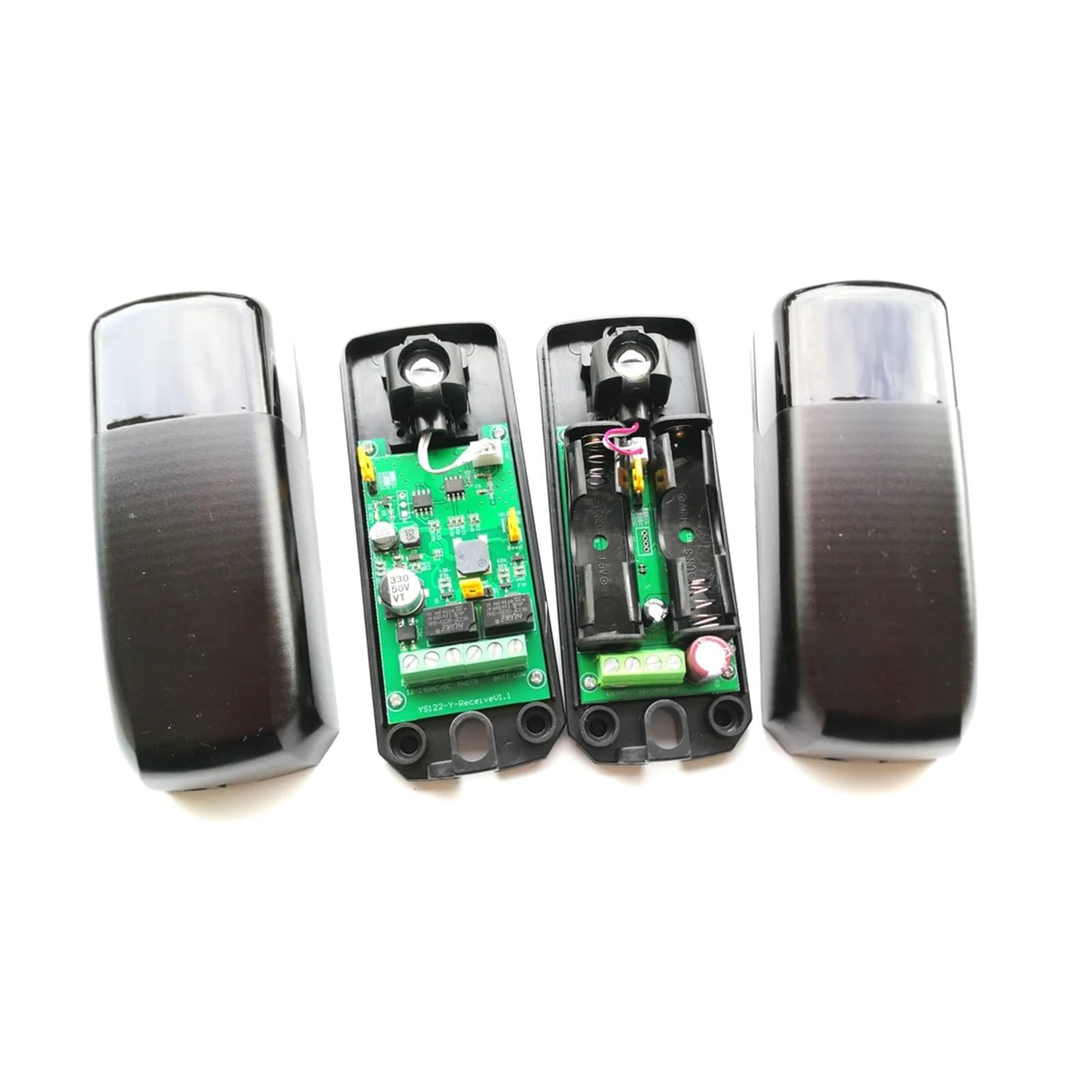 Sensor infrarrojo seguro for puerta automatizada, modelo 122, con batería, oscilación, corredera, puerta de garaje y fotocélulas infrarrojas de seguridad,Seguridad Confiable