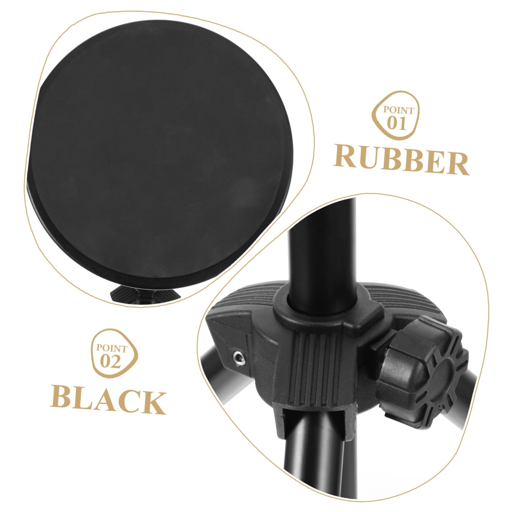FRCOLOR Schlagzeug Übungspad Robustes Drum Practice Pad für Anfänger und Profis Rutschfestes Elektrisches Übungspad Kompatibel mit Drum Ständern für Ruhiges Training Zuhause und Unterwegs