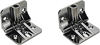 KUMGROT 2-Pack Adjustable Torque Hinges Zinc Alloy - Multi-Angle Position Control Door Hinges, 2.32x1.77 Inch Black