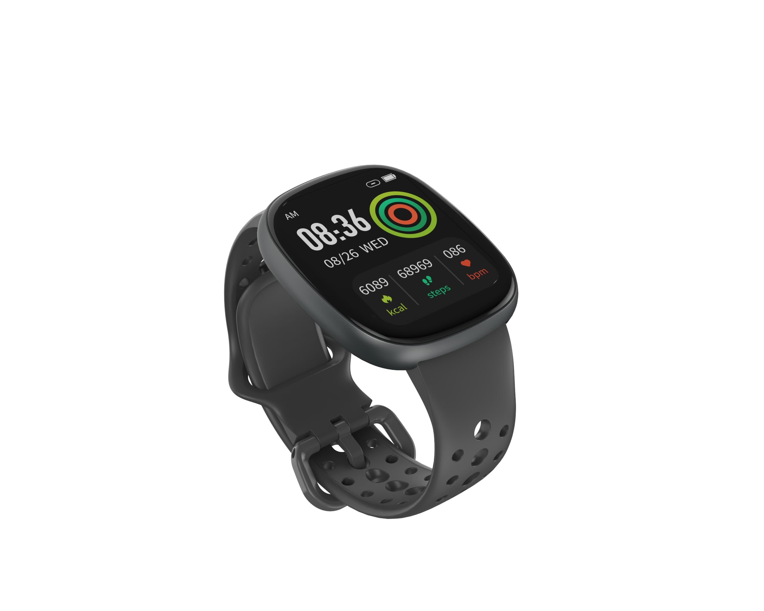 Smart Call Watch Pedometer Heart Rate Alarm Clock Outdoor Sports Monitor Gaming Multifunction Bluetooth Smart Watch (Black)