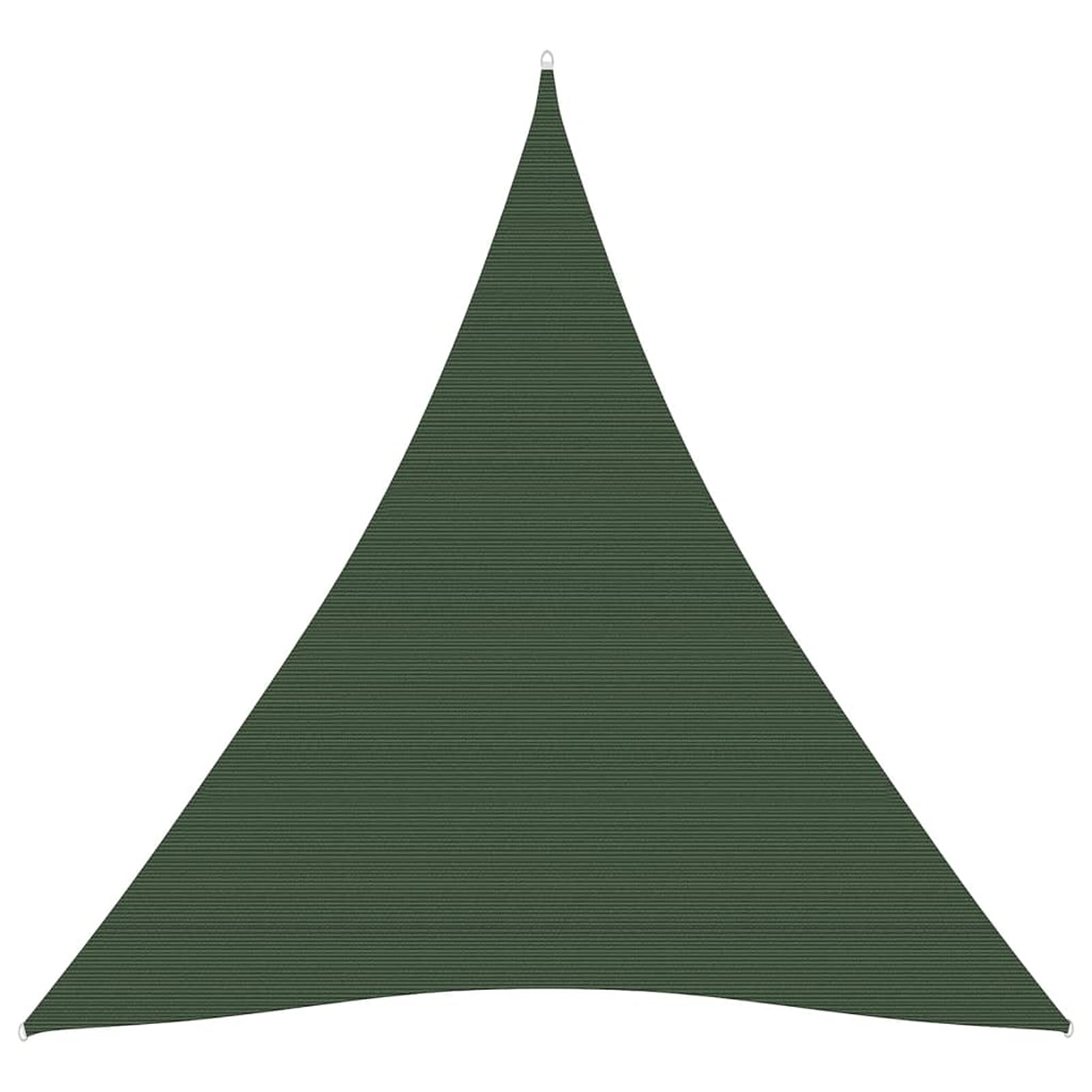 Vela Parasole 160 g/m² Verde Scuro 5x6x6 m in HDPE,Tenda a Vela Impermeabile Rettangolare Vela Ombreggiante Parasole Protezione Raggi U V per Esterno Giardino terrazza