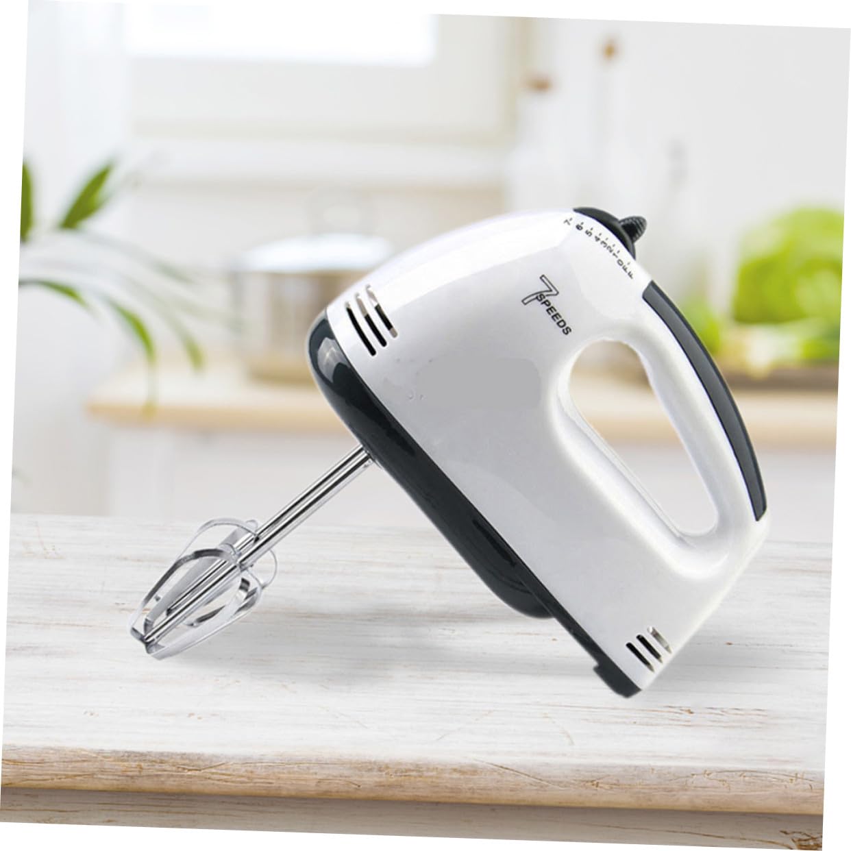 Frullatore Elettrico da Cucina Bianco in Plastica e Acciaio Inox | Home Baking, Alta Efficienza, Facile da Pulire, per Amanti delle Preparazioni Dolci