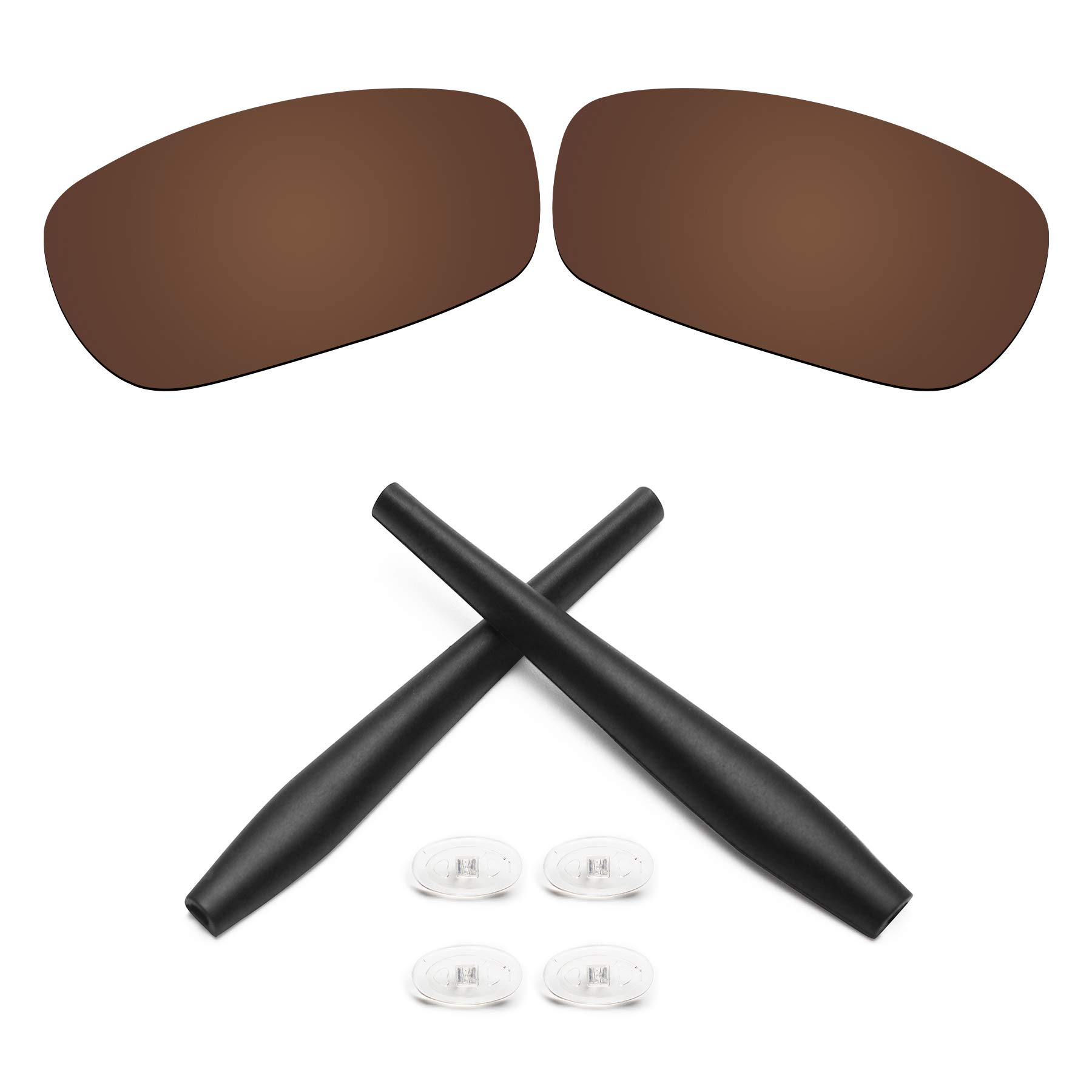 Replacement Lenses & Earsocks Rubber Kits for Oakley Crosshair 2.0 Sunglasses