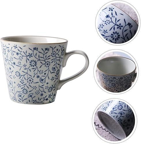 Miniatura 7 de Taza de cerámica japonesa de 350 tazas de té vintage, taza de café portátil, vasos para beber vintage, tazas de té de cerámica, taza de té de
